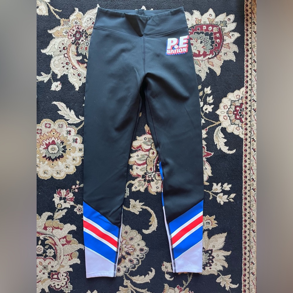 P.E Nation Red white and Blue leggings